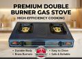 Gas Cooker Double Burner Non-Stick Coated. 