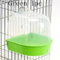 Transparent Bird Bath Tub - Splash-Proof PP Shower for Parrots, Lovebirds & Conures w/ Easy-Grip Handle. 