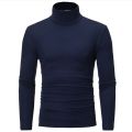 2025 New 1pcs Men Thin Warm Tops Men's Autumn Long-sleeved Thermal Underwer Male High Collar Fashion T-shirt.