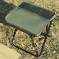 Folding stool for outdoor leisure, camping, and hiking fishing trips, convenient shoulder bag style portable stool for storage.