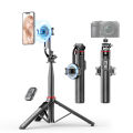 C20 Magnetic Selfie Stick Tripod for iPhone 12-16 Pro Max Travel Stand with Magsafe Phone Clamp for Android Smartphone. 