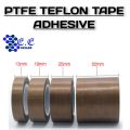 PTFE TEFLON TAPE ADHESIVE , HEAT RESISTANCE TAPE , 13mm , 19mm , 25mm , 50mm . Glass cloth backing tape. 