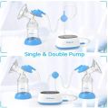 Eccomum Electric Breast Pump Dual Electric Breast Feeding Pumps With Modes Level Of Suction Anti-Backflow Low Noise BPA Free. 