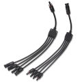 PV connector Y type parallel connection solar panel system waterprrof connector Branch Two pieces Solar Cell Connect Plug. 