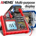 ANENG MH15 Digital Ohmmeter Insulation Resistance Meter 6000 Count Resistor Testers Capacitor Test Megohmmeter High Voltage Tool. 