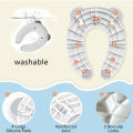 Children's Portable Folding Travel Toilet Seat With Non-Slip Silicone Pad Potty Training Seat for Toddlers, Boys and Girls.