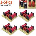 1-5Pcs 3 Way Audio Speaker 150W Crossover Circuit Treble Midrange Bass Module Audio Speaker Frequency Divider Home Loudspeaker.