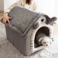 Indoor Warm Dog House Soft Pet Bed Tent House Dog Kennel Cat Bed with Removable Cushion Suitable for Small Medium Large Pets. 