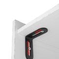 Black Stainless Steel Adjustable Angle Code Long Hole Activity 90 ° Right Angle Furniture Fixer L-shaped Shelf Bracket Connector. 