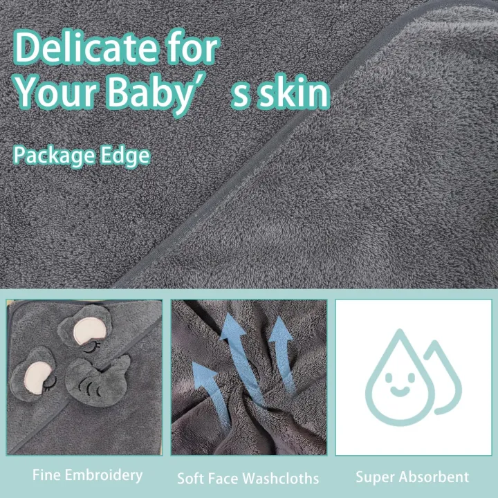Baby%20Hooded%20Towel%2031x31%20in%20-%20Organic%20Cotton%20Bath%20Set,%20Quick%20Dry%20&%20Absorbent%20with%20Animal%20Design%20(Baby%20Shower%20,%201-Piece%20Set)%20-%20Image%203