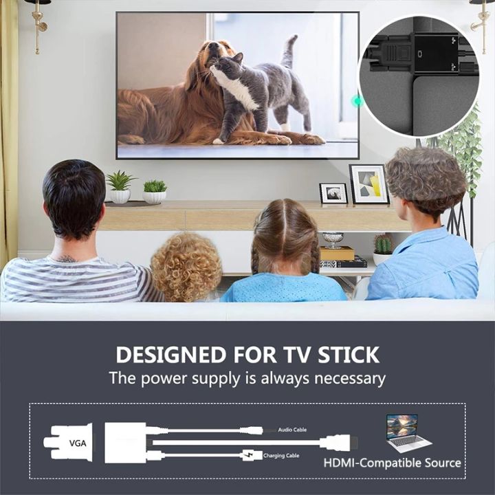 HD%201080P%20HDMI%20To%20VGA%20Cable%20Converter%20With%20Audio%20Power%20Supply%20HDMI%20Male%20To%20VGA%20Female%20Converter%20Adapter%20for%20Tablet%20Laptop%20PC%20TV%20-%20Image%204