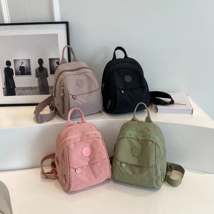 Nylon Ins Style Mini Backpack for College Commuting and Shopping Small Backpack for Leisure and Versatile Lightweight Backpack