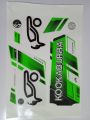 New 3D 2023 KOOKABURRA FULL GREEN KAHUNA  Edition Cricket Bat Sticker For Professional Players. 