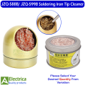 JZQ-588B Metal Wire Brush Soldering Iron Tip Cleaner with Stand Holder Set BGA Repairing Tool by Electrica. 