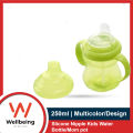1pcs 250ml Slicone Nipple Mumpot Kids Water Bottle.