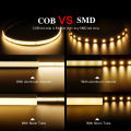 Motion Sensor Led Lights Strip Battery Powered 320 Leds/m COB Led Strip Lights for Stair Bedroom Closet Under Cabinet Lighting.