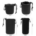 1pcs Camera Lens Bag Photography Lens Pouch Neoprene Waterproof Backpack Drawstring Protector Case for Most Digital SLR Camera. 