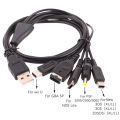 1.2M Cable Fast Charging Cable 5 In 1 USB Game Charger Cord Wire For New 3DS XL NDS Lite NDSI LL Wi I U GBA PSP. 