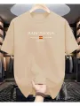 Unisex Barcelona Cotton Printed T-shirt ( Men & Women ). 