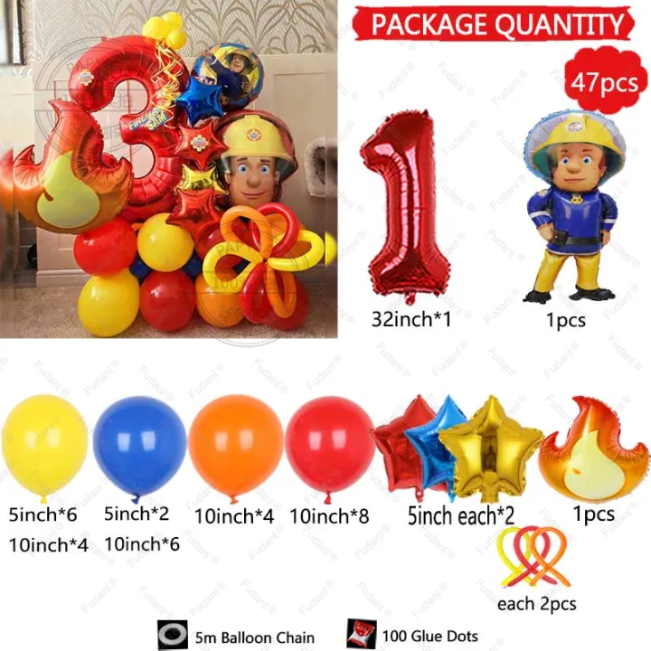 47pcs%20Fireman%20Sam%20Firefighter%20Theme%20Balloon%20Column%20Set%20Red%20Number%2032inch%20Kids%20Boys%20Fireman%20Party%20Decoration%20Supplies%20Baby%20Shower%20-%20Image%202