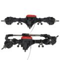 4Pcs Black Brass Link Mounts Front Rear Axle Suspension Mounting Set for 1/10 RC Crawler TRX4 Chassis Bronco Defender Upgrade. 