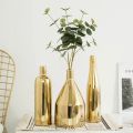 Gold Vase Ceramic Nordic Decoration Home Flower Vase Home Decoration Accessories Modern Living Room Decoration Vases for Flowers. 