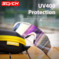 SCVCN UV400 Cycling Glasses Outdoor Running Sunglasses Men Women MTB Road Bike Glasses Hiking Drive Bicycle Sports Sunglasses.
