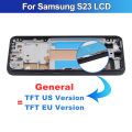 TFT For  S23 S911 SM-S911B SM-S911U LCD With Frame Display Touch Screen Digitizer Assembly Replacement For  S23 5G. 