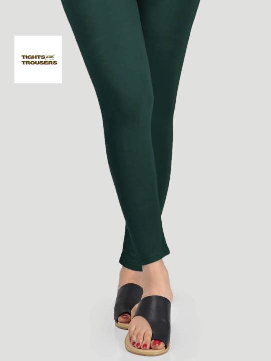 Dark Green tights for for women Strechable tights Bottle Green Colour for girls free size legging or Mungia Colour tights