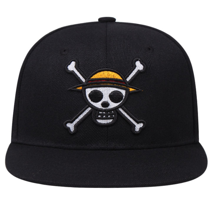 Pirate%20Skull%20Embroidered%20Baseball%20Hat%20Anime%20Cartoon%20Luffy%20Fashion%20Personalized%20Pattern%20Hip%20Hop%20Outdoor%20Sunscreen%20Flat%20Edge%20Hat%20-%20Image%205