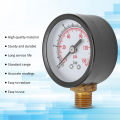 Pressure Gauge G1/4in Connection Standard Range Vertical Pressure Meter Alloy Steel and Brass for Measurement for Laboratories. 