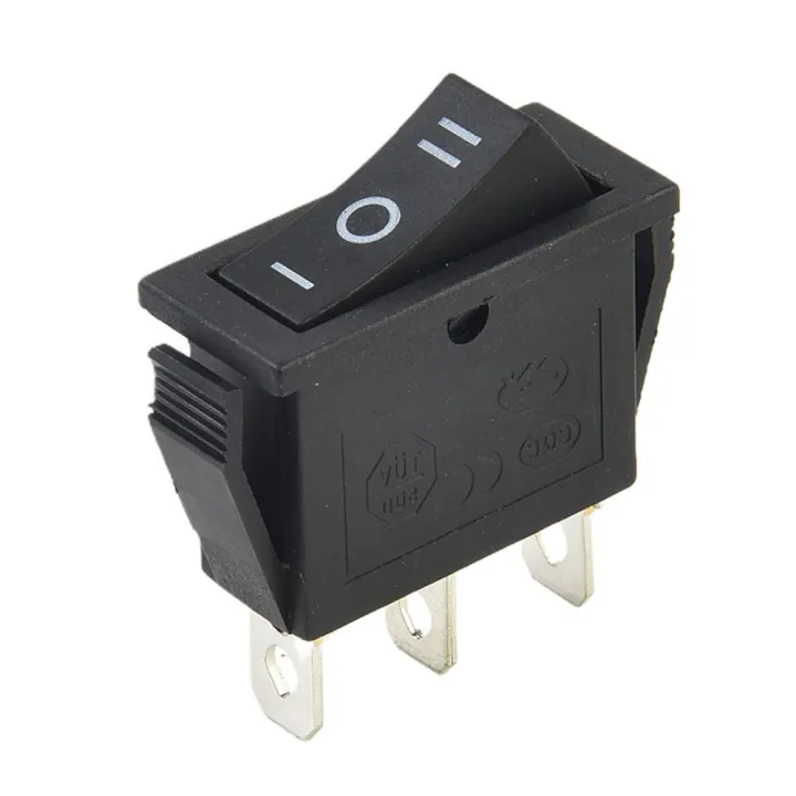Rectangular Rocker Ship 1pcs On-Off-On Rectangle Rocker Switch 3 Position SPDT Black For Car ...