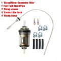 Diesel Heater Fuel Tank Vertical Pipe 650x5mm Stainless Steel, White 5m Hose Kit, Complete Set.