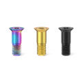 RISK 2pcs/bag Road Mountain Bike Bicycle M5*14.2mm Shift Rear Derailleur Pulley Jockey Wheel Fixing Bolts Screws Titanium Alloy. 