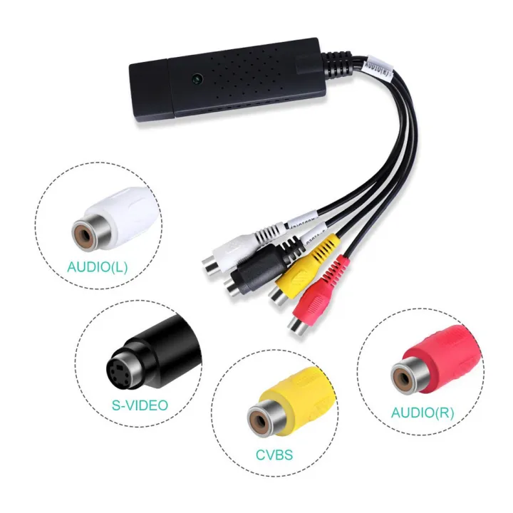USB%20Video%20Capture%20Card%20AV%20Simulation%20VHS%20Old-Fashioned%20Video%20Recording%20Tape%20Set-Top%20Box%20DVD%20Guide%20Computer%201-Way%20Video%20Capture%20-%20Image%202