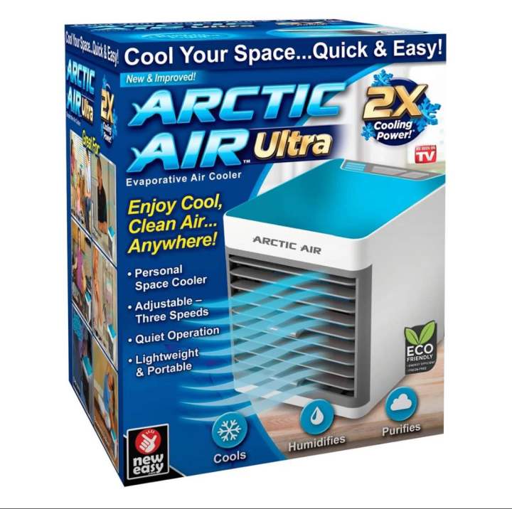 Arctic Air Ultra Mini Cooler Personal Ultra 3x Cooling Power Air Cooler ...