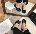 Korean Style Horse-Shoe Split-Toe Ballet Shoes Women's Flat Mary Jane Shoes Slip-On Pig's Trotters Versatile Grandma Flat Loafer.