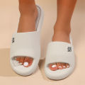 Soft Sole Eva Home Slippers Women Indoor Mute Non Slip Bathroom Slides Couple Lightweight Summer Beach Flip Flops Flat Sandals. 