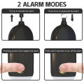 Rechargeable Self Defense Keychain Alarm 130dB Loud Emergency Personal Siren with Flashing Strobe Light SOS Safety Alert Device. 