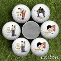 Caiton 4-Pack Golf Balls – 4 Unique Designs, Fun Gag  for Men, Dad, Grandpa, Perfect for Birthday, Xmas, Retirement. 