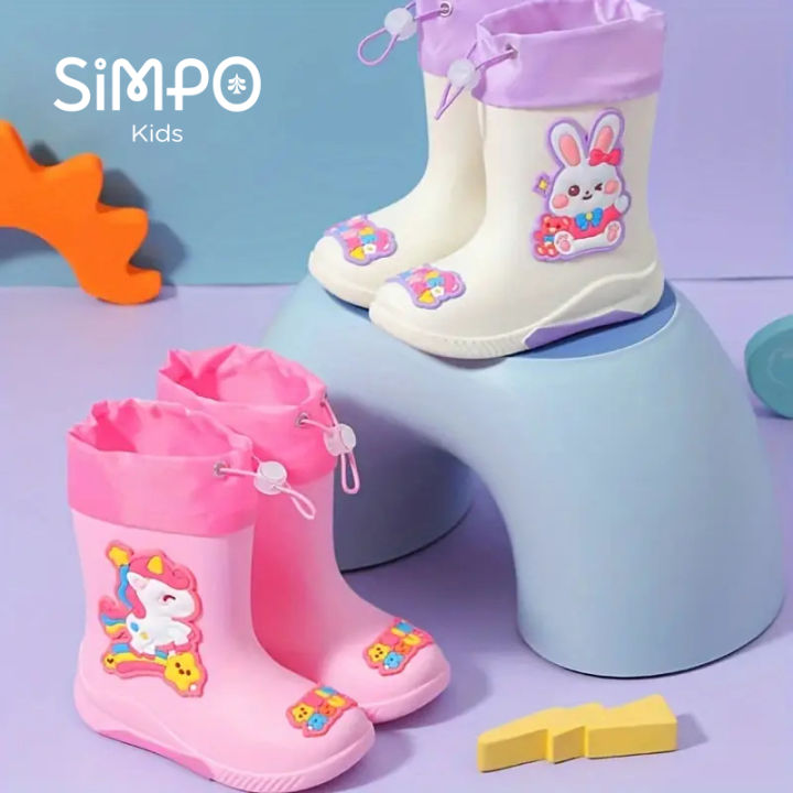 Kids%20Rain%20Boots%20For%20Girls%20%20Rainboot%20Boys%20PVC%20Children%20Waterproof%20Shoes%20Cartoon%20Unicorn%20Rabbit%20Spaceman%20Dinosaur%20Pattern%20-%20Image%202