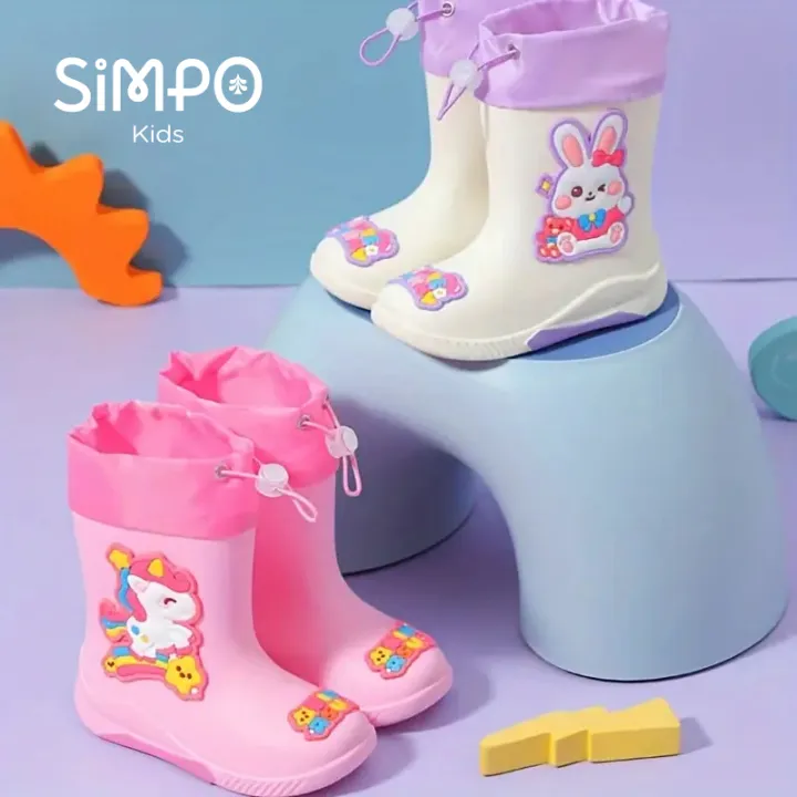 Kids%20Rain%20Boots%20For%20Girls%20%20Rainboot%20Boys%20PVC%20Children%20Waterproof%20Shoes%20Cartoon%20Unicorn%20Rabbit%20Spaceman%20Dinosaur%20Pattern%20-%20Image%202