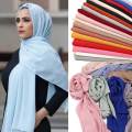 Chiffon Georgette Hijab For Girls And Women Summer Stole Scarf Lightweight Head Covering New Arrival Trendy Fashion Design. 