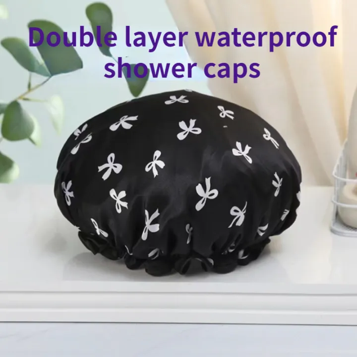1pc%20Double%20Layer%20Shower%20Caps,%20Printed%20Bonnet,%20Waterproof%20Bath%20Caps%20Reusable%20Shower%20Caps%20Hair%20Hat%20For%20Women%20Ladies%20Spa%20Salon%20-%20Image%206
