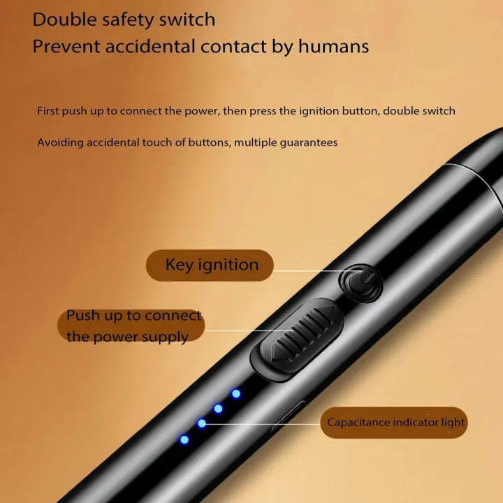 360%C2%B0%20Outdoor%20Kitchen%20Lighter%20USB%20Rechargeable%20Portable%20Electronic%20Lighter%20Safety%20Lock%20Eco-friendly%20For%20Candles%20Gas%20Stoves%20-%20Image%203