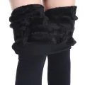 Women Winter Leggings Warm Leggins High Waist Solid Color Velvet Women Thickened Velvet Leggings Stretchy Black Leggings. 