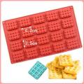 DIY Cute Round Waffle Making Mold Practical Chocolate Making Tool Aroma Candle Silicone Mold Food Grade Silicone Baking Supplies.