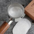 51mm53mm58mm Coffee Handle Disposable Filter Paper Coffee Powder Bowl Filter Paper Round Secondary Water Separation Filter Paper. 