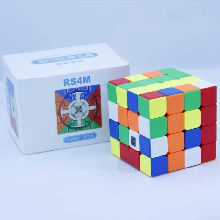 Moyu RS4M Speed Cube, Magnetic 4x4 Cube Cost Efective Speed Cube-MFJS ...