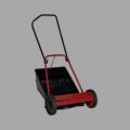 Manual lawn mower small size. 